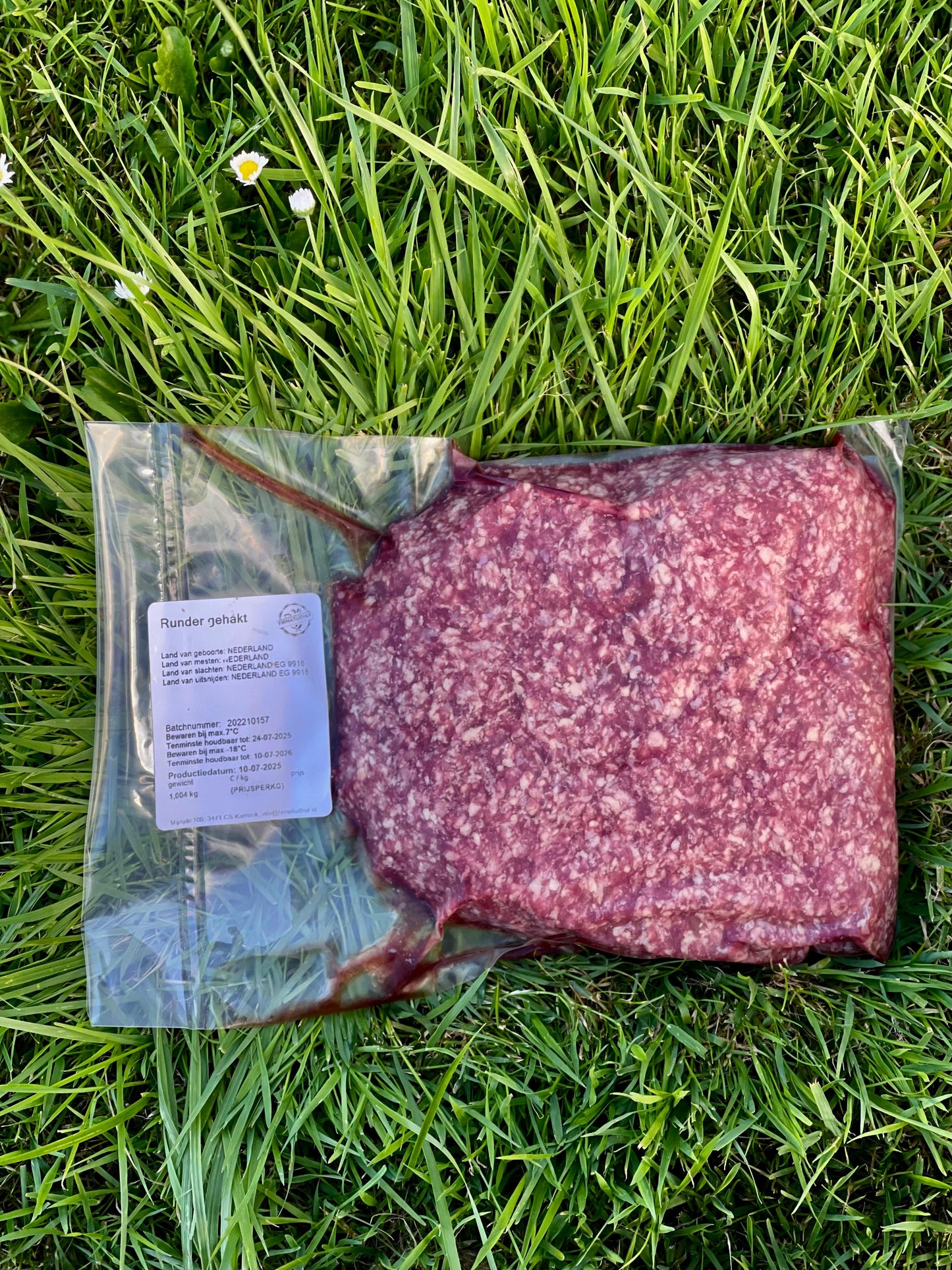 Rundergehakt +/-950 gram.